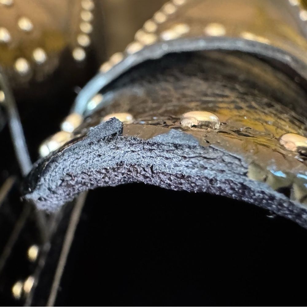 ALDO Black Studded Patent Loafers – Approx. Size 6–6.5 (See Measurements) - Picture 12 of 13